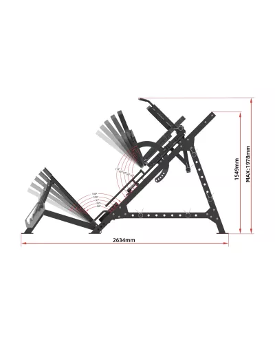 LP3175 LEG PRESS SEMI COMMERCIAL HMS