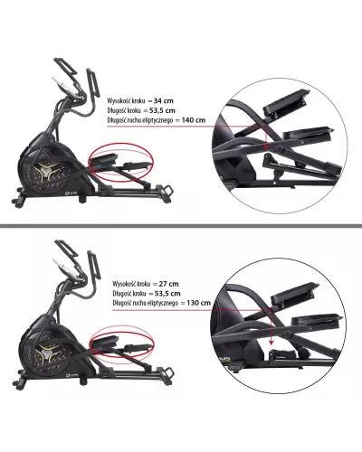 H1802 MAGNETIC ELLIPTICAL TRAINER SEMI COMMERCIAL HMS PREMIUM