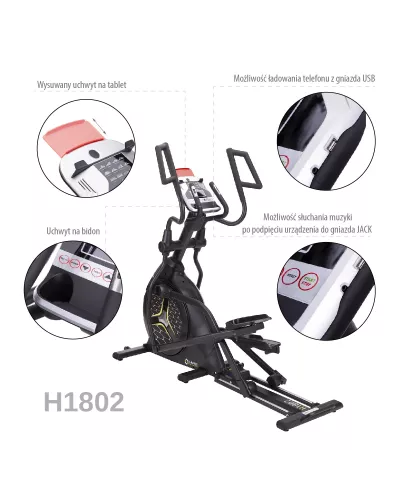 H1802 MAGNETIC ELLIPTICAL TRAINER SEMI COMMERCIAL HMS PREMIUM