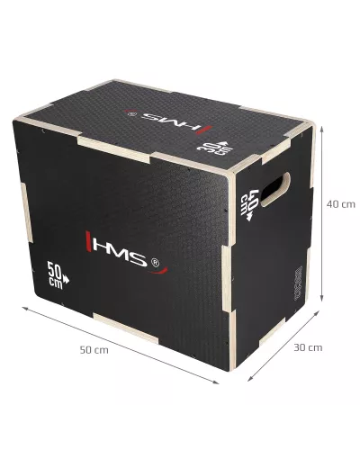 DSC03 BLACK 50x40x30CM PLYOMETRIC CHEST HMS