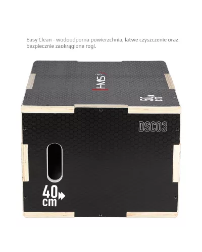 DSC03 BLACK 50x40x30CM PLYOMETRIC CHEST HMS