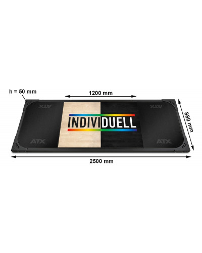 Платформа ATX Deadlift-Kreuzheben – Plattform 250 x 88 cm – Vollgummi – Customized