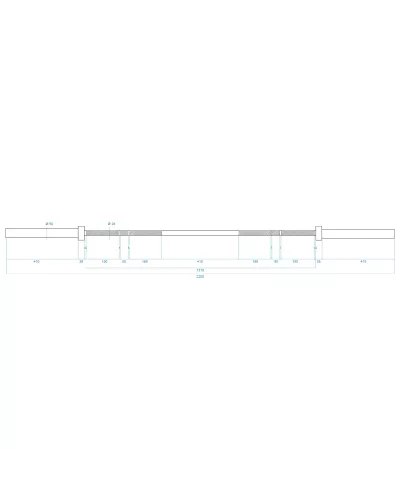 GO900 OLYMPIC BAR WITH LOCK JAW HMS PREMIUM