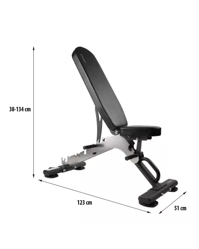 L8009 ADJUSTABLE EXERCISE BENCH SEMI COMMERCIAL HMS