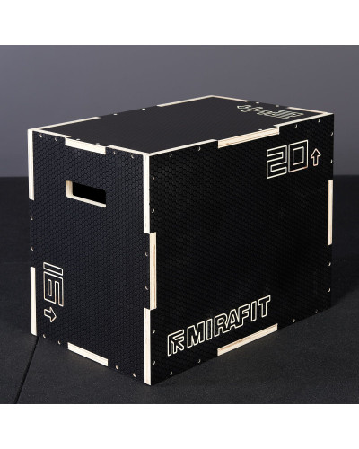 Бокс Mirafit 3in1 Anti-Slip Wood Plyo Box - 24" x 20" x 16"