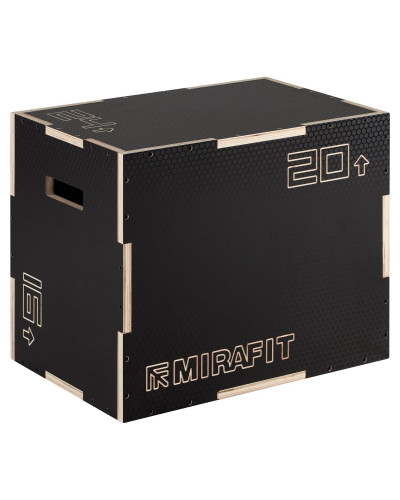 Бокс Mirafit 3in1 Anti-Slip Wood Plyo Box - 24" x 20" x 16"