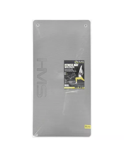 MFK07 LIGHT GREY-BLACK FITNESS MAT 120*60CM EVA 15MM HMS PREMIUM