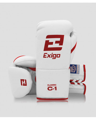 Exigo C1 Classic Pro Змагальні Рукавички - Білий/Червоний