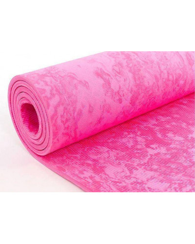 Килимок для фитнеса и йоги Yoga Mat PVC 4 мм. с чехлом (фиолетовый)