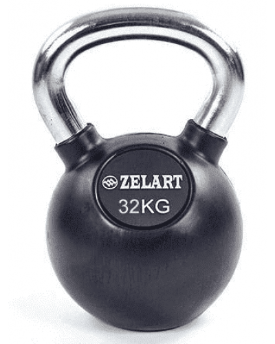 Гиря обрезиненная Zelart Sport Кроссфіт 32 кг