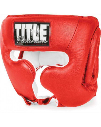 Шолом TITLE Platinum Training Headgear (червоний)