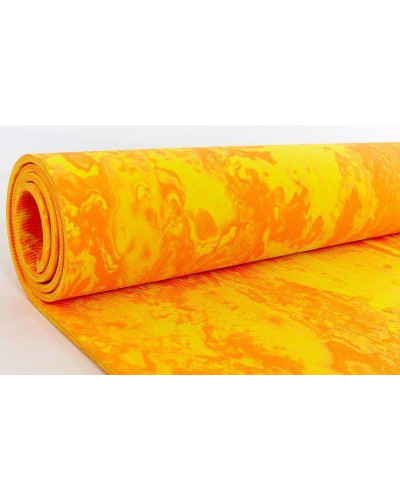Килимок для фитнеса и йоги Yoga Mat PVC 4 мм. с чехлом (фиолетовый)