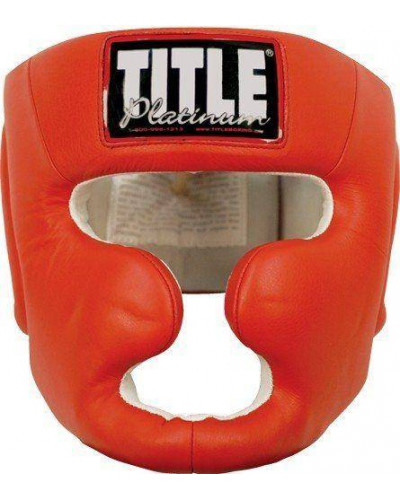 Шолом TITLE Platinum Training Headgear (червоний)