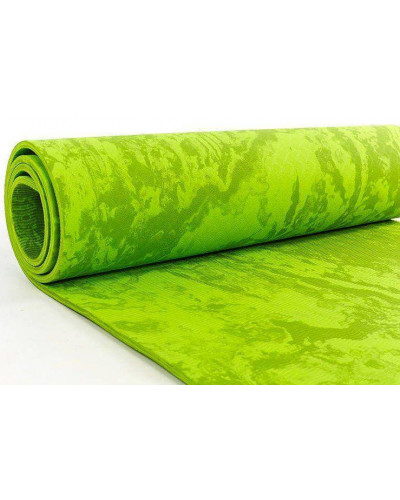 Килимок для фитнеса и йоги Yoga Mat PVC 4 мм. с чехлом (фиолетовый)