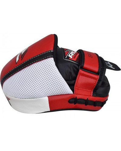 Лапы боксерские RDX Leather Red