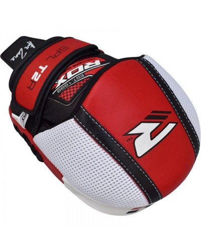 Лапы боксерские RDX Leather Red