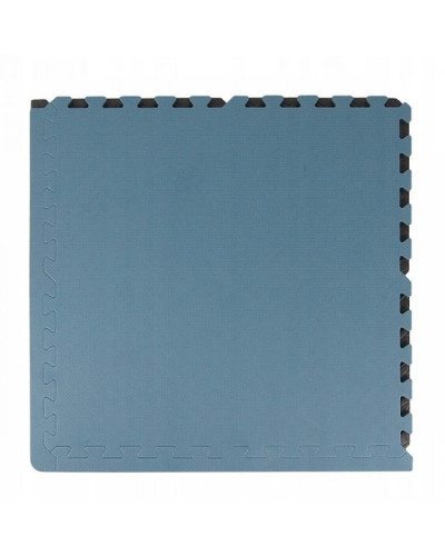 Защитный коврик под тренажер SportVida Mat Puzzle Multicolor 12 мм SV-HK0177 Black/Blue