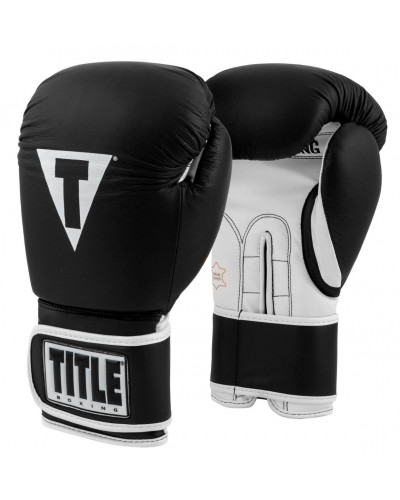 Боксерські рукавички Title Boxing Pro Style Leather 3.0 (чорні)