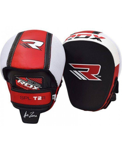 Лапы боксерские RDX Leather Red