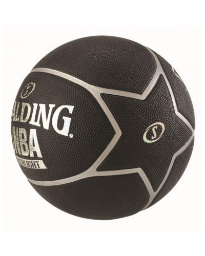 Баскетбольный мяч Spalding NBA Black Silver Highlight