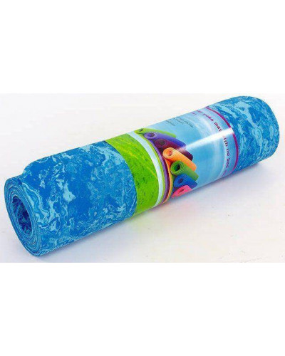 Килимок для фитнеса и йоги Yoga Mat PVC 4 мм. с чехлом (фиолетовый)