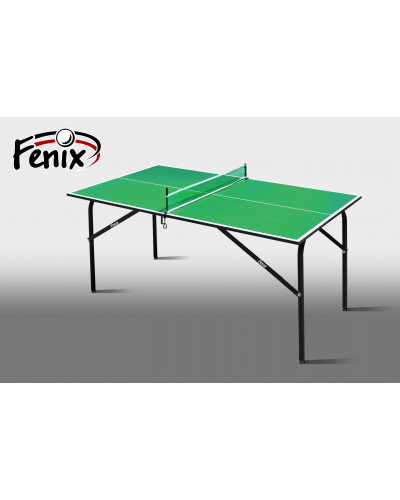 Теннисный стол Феникс Kids (для помещений) зеленый