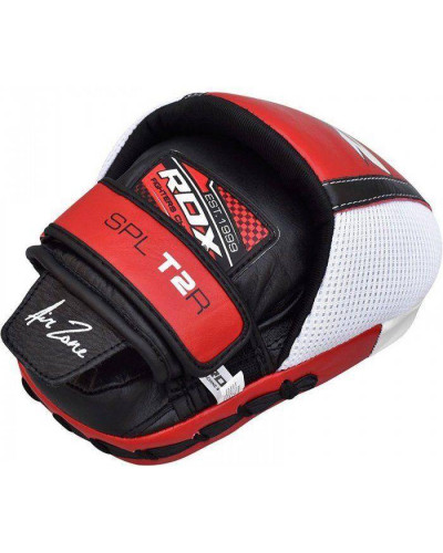 Лапы боксерские RDX Leather Red