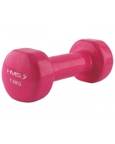 Гантель для фитнеса виниловая HMS 1.5 кг