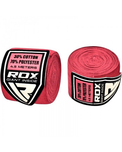 Бинты боксерские RDX Fibra Pink 4.5m
