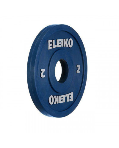 Олімпійський кольоровий диск для змагань і тренувань Eleiko 2 кг
