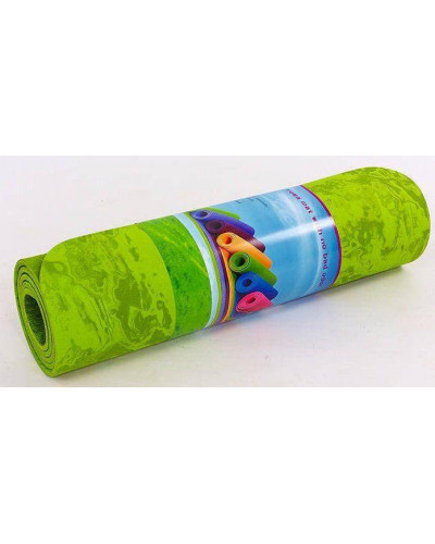Килимок для фитнеса и йоги Yoga Mat PVC 4 мм. с чехлом (фиолетовый)