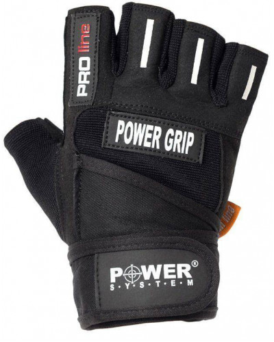 Рукавички для фітнесу Power System Power Grip BK