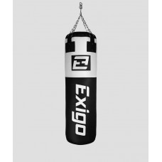 Exigo Super Pro 4ft 40kg Кожаный боксерский мешок - Черный/Белый