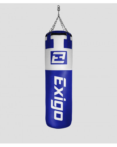 Exigo Super Pro 4ft 40kg Кожаный Боксерский Мешок - Синий/Белый