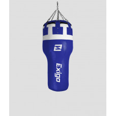 Exigo Super Pro 3.5ft 40kg Кожаный Угловой Боксерский Мешок - Синий/Белый