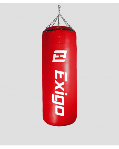Exigo Super Pro 4ft 60kg Джамбо Кожаный Боксерский Мешок - Красный