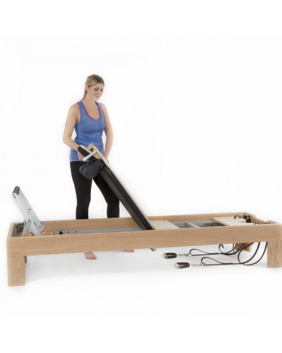 Peak Pilates Artistry Reformer з веганськими ременями – бук, чорний