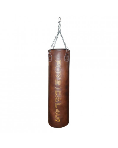 Боксерський мішок Round Leather – вінтажний коричневий