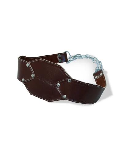 Шкіряний пояс для віджимань Round Leather Dipping Belt