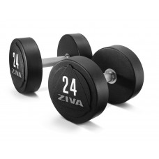 Суцільнометалеві поліуретанові гантелі ZIVA ZVO