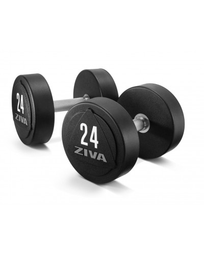 Суцільнометалеві поліуретанові гантелі ZIVA ZVO