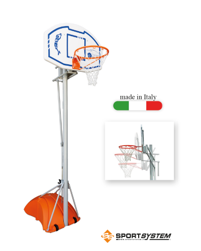 Портативна стійка з автоматичним регулюванням висоти, щитом і фіксованим кільцем S04010