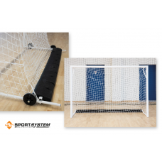 Пара лакованих алюмінієвих футзальних воріт Ø 80 мм, 300×200 см, додаткова вага S04605