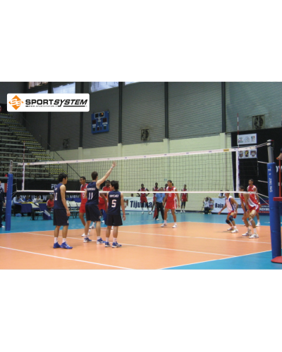 Пара односекційних склопластикових антен, біло-червоні S04758