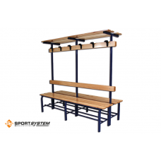 Лавка подвійна для роздягальні, 2 м S07315