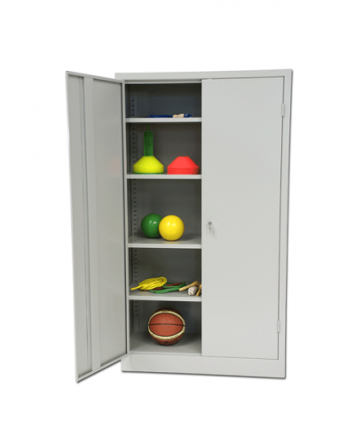 Металева шафа для зберігання обладнання з полицями 100×45×200 см S00354