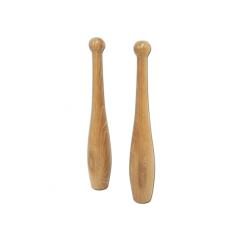 Булави дерев’яні букові 31 см, 300 г, пара S00502