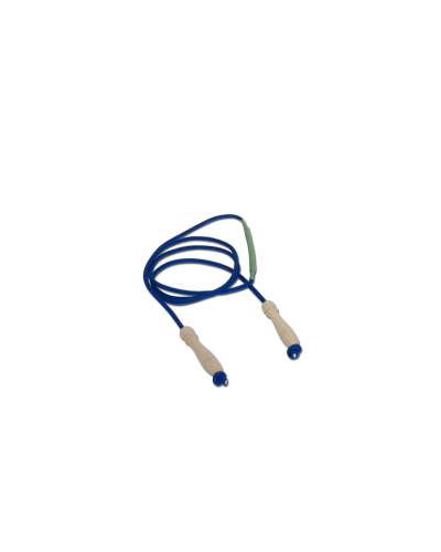 Скакалка бавовняна з дерев’яними ручками 280 см S00560