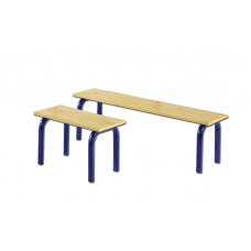 Лава для шведської стінки, сталева, дерев’яне сидіння, 60 см S00902