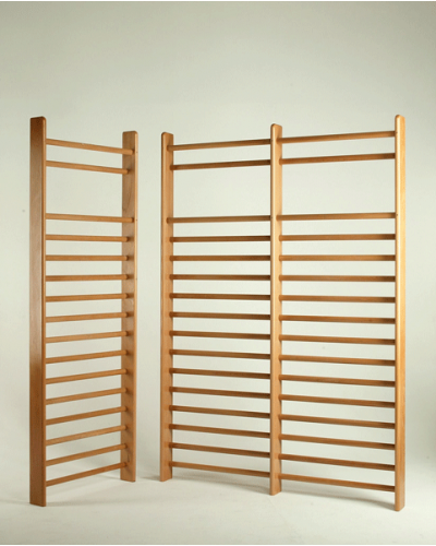 Шведська стінка дерев’яна DIN, 1 секція, 90×260 см S01110